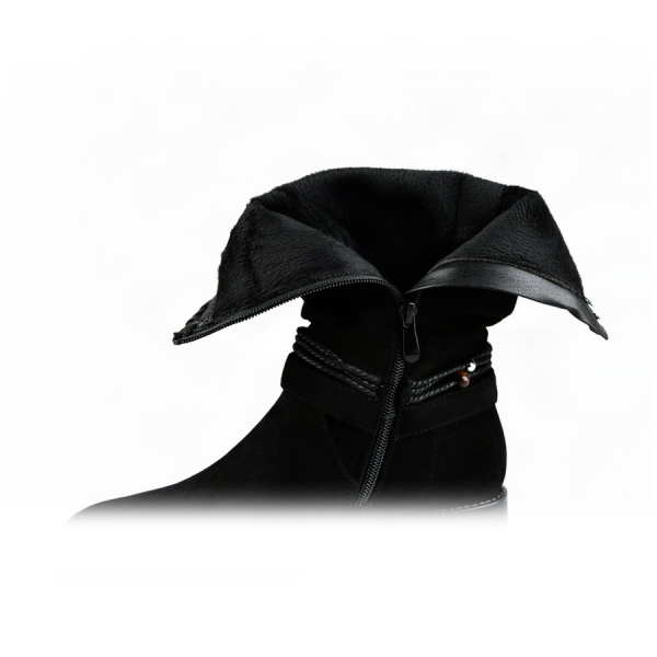botine damă textil negru 0162782