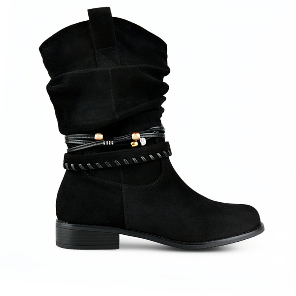 lady's boots textiles black