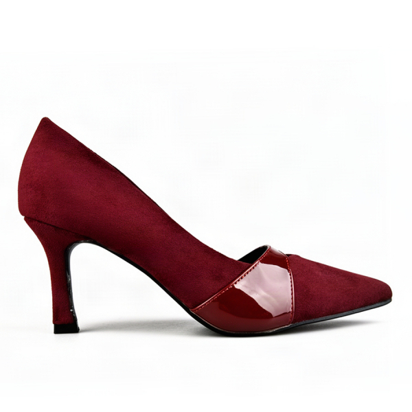 lady's shoes textile/synthetic leather red