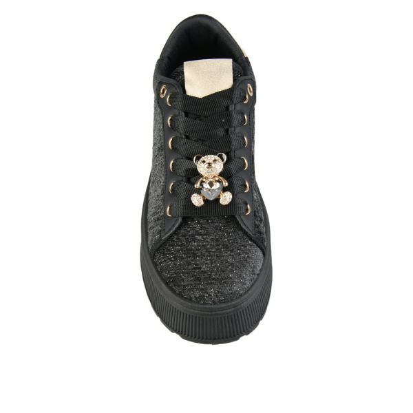 adidași damă textil/piele ecologică negru 0162709