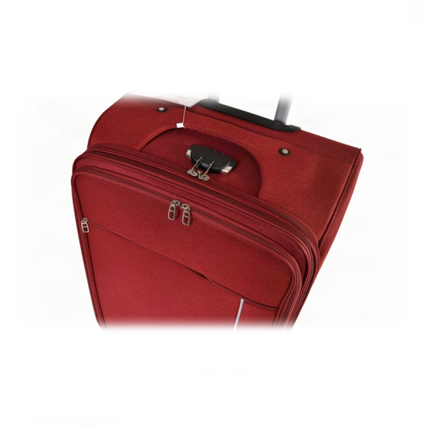 medium suitcase textile bordeaux 0163709