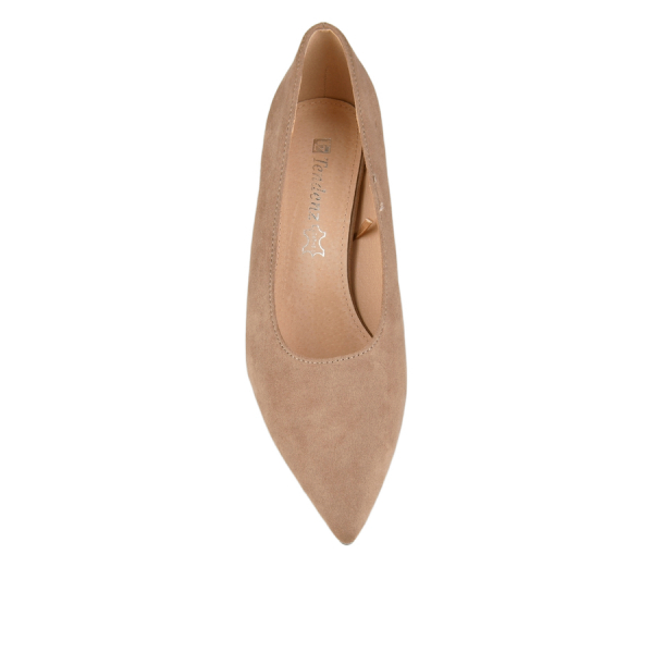 pantofi damă textil maro deschis 0163255