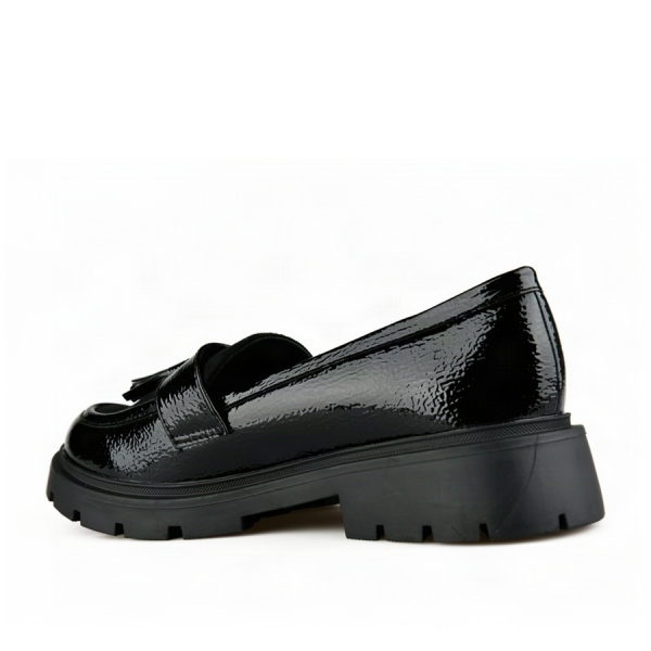 lady's shoes synthetic leather/textile black 0163000