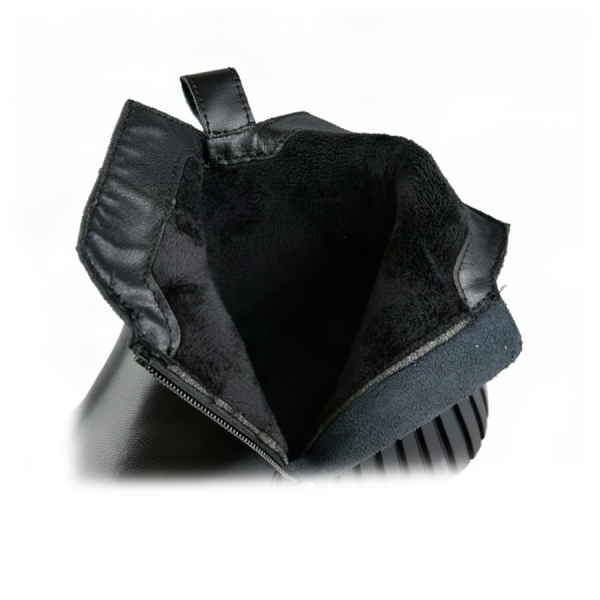 botine damă piele naturală negru 0163053