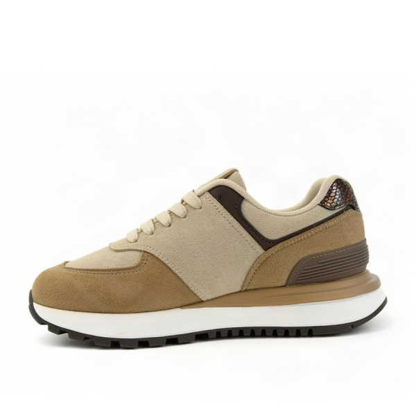 adidași damă textil/piele ecologică bej 0162580