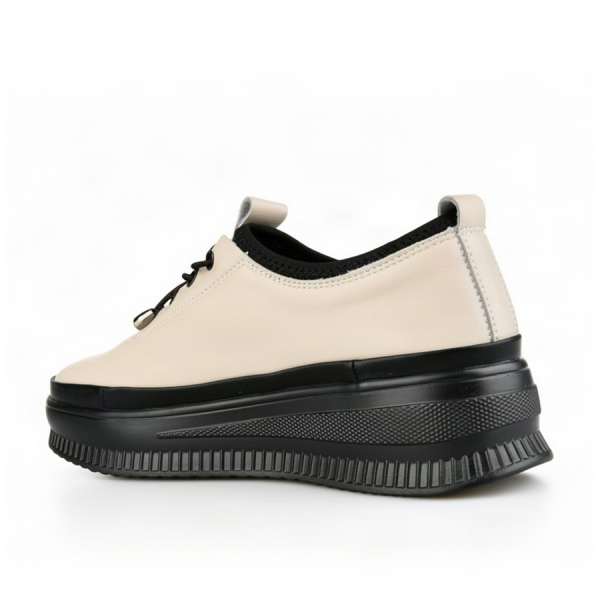 pantofi damă piele naturală bej 0163196