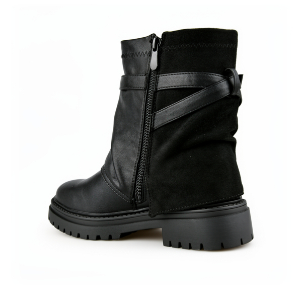 lady's boots eco leather/textile black 0162775