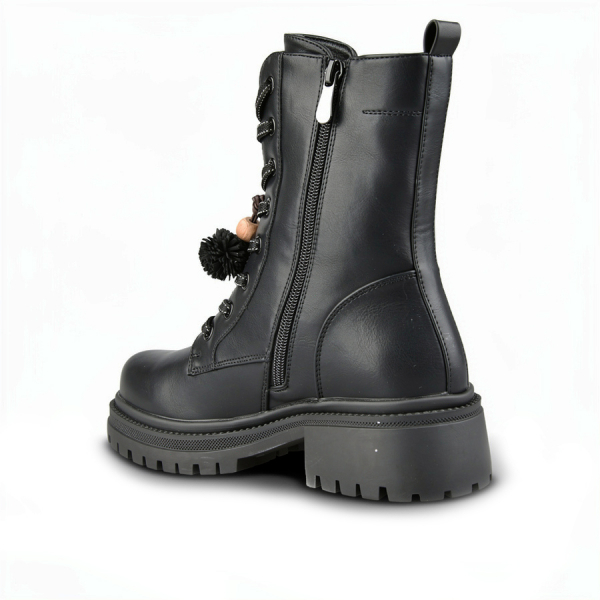 lady's boots synthetic leather black 0162846