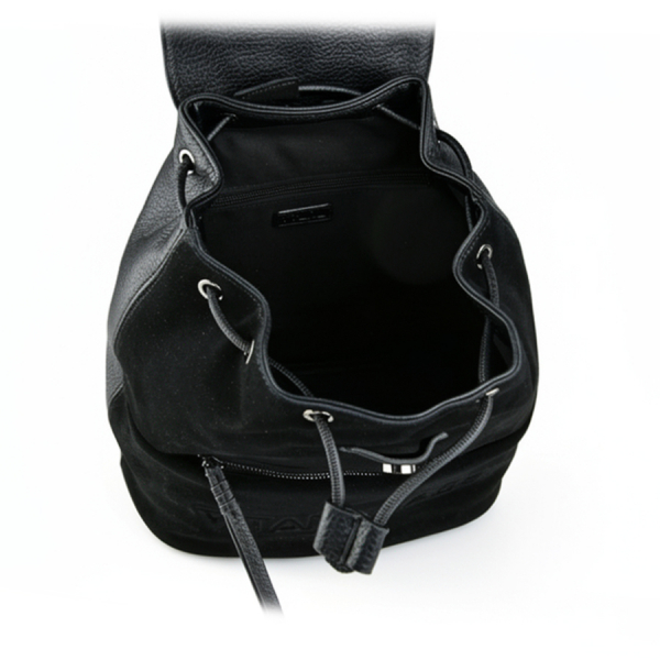rucsac damă piele naturală/piele ecologică negru 0163098