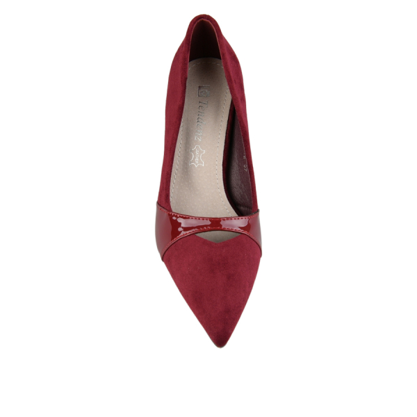 lady's shoes textile/synthetic leather red 0162997