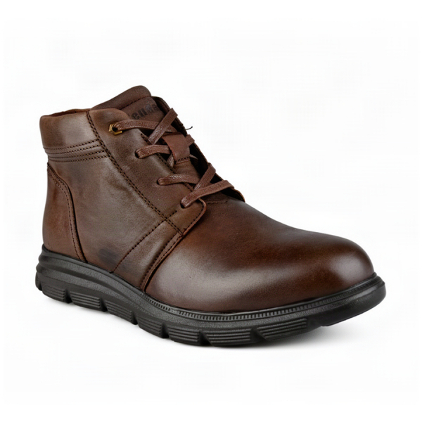 men's boots genuin leather brown 0162957