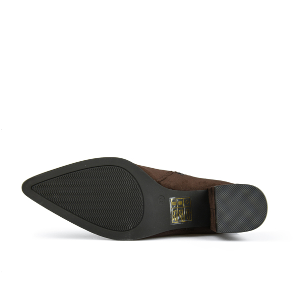 botine damă textil maro 0162524