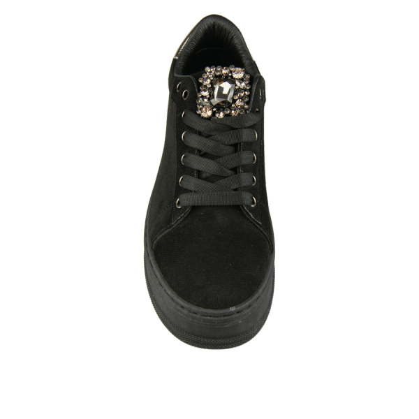 adidași damă textil/piele ecologică negru 0162706