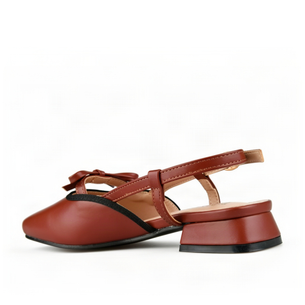sandale damă piele ecologică bordo 0164205