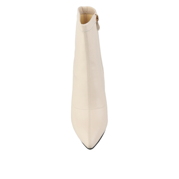 botine damă piele ecologică alb murdar 0162065