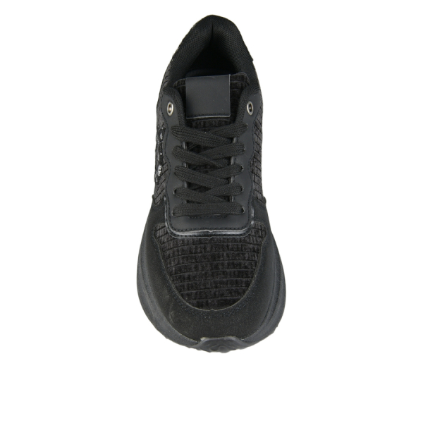 adidași damă piele ecologică/textil negru 0162592