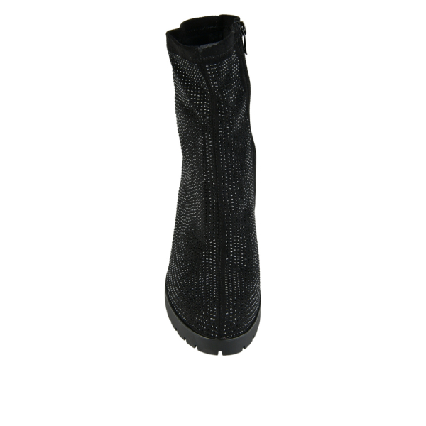 botine damă textil negru 0162492