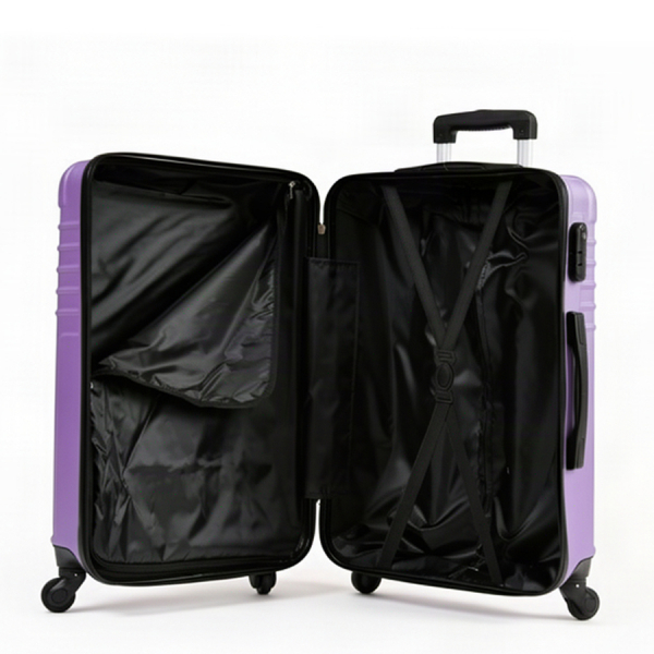 big suitcase ABS plastic purple 0163680