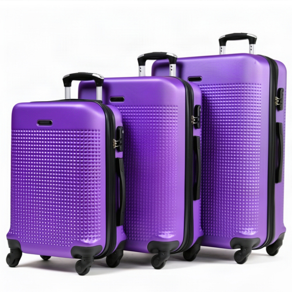 medium suitcase ABS plastic purple 0163688