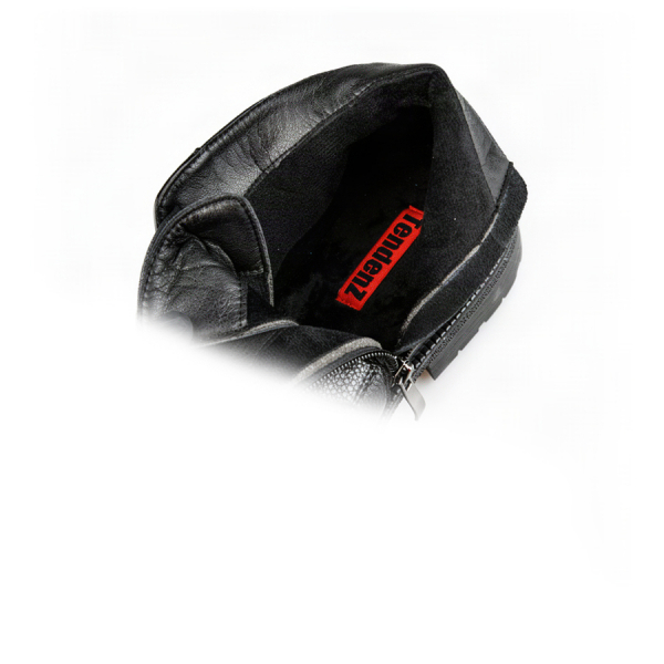 botine bărbați piele naturală negru 0162137