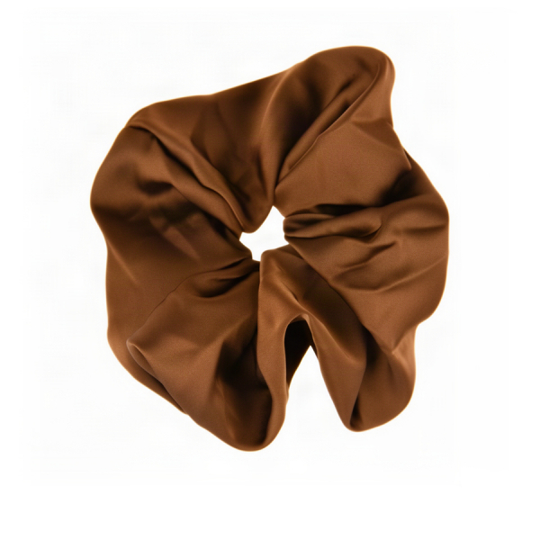 elastic de păr damă textil maro