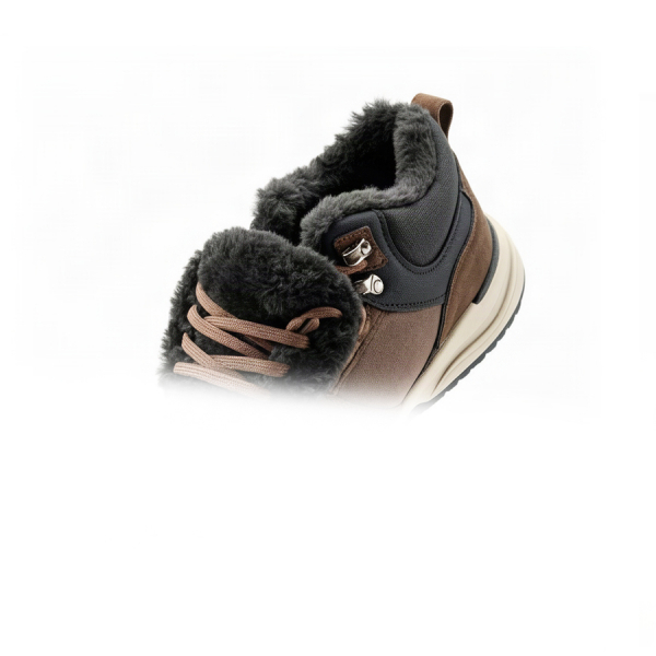 men's boots eco leather/textile brown 0162601
