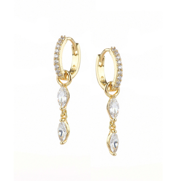 lady's earrings brass  0164699