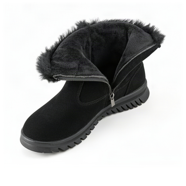 botine damă piele naturală negru 0163052