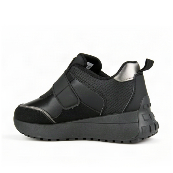 adidași damă piele ecologică negru 0162588