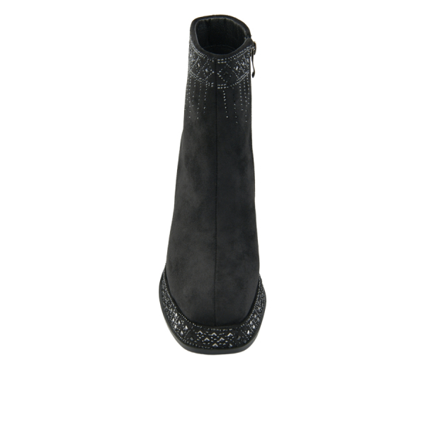 botine damă textil negru 0162057