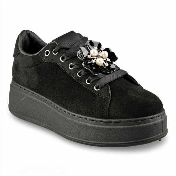 adidași damă textil negru