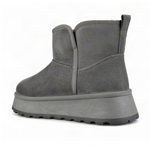 botine damă textil gri 0163243
