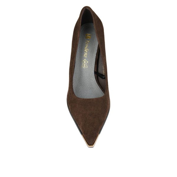 pantofi damă textil maro 0163395