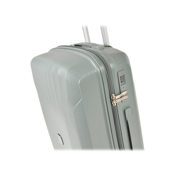 medium suitcase polypropylene grey 0161428