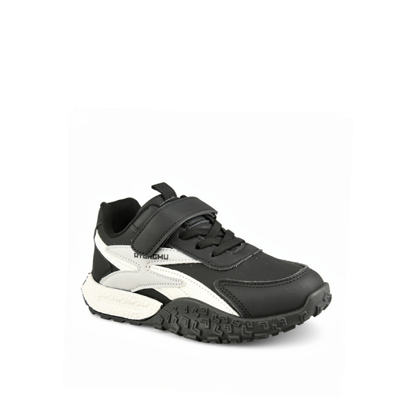 kids sneakers synthetic leather black 0161818