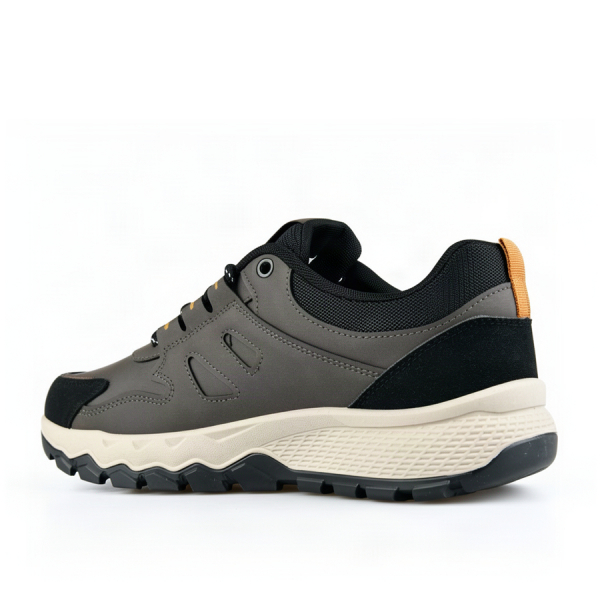 men's sneakers eco leather/textile brown 0162619