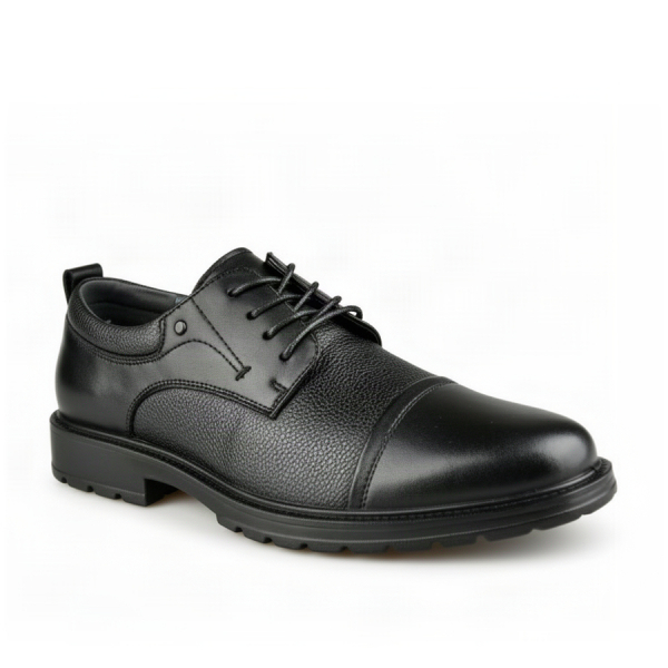 men's shoes genuin leather black 0162124