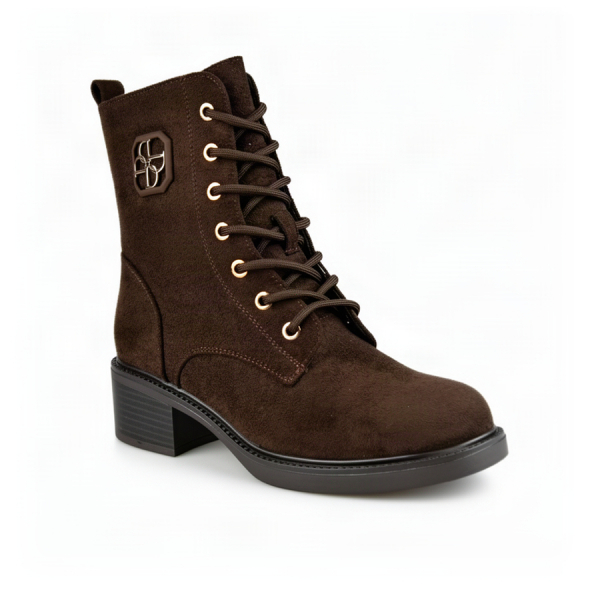lady's boots textiles brown 0162437