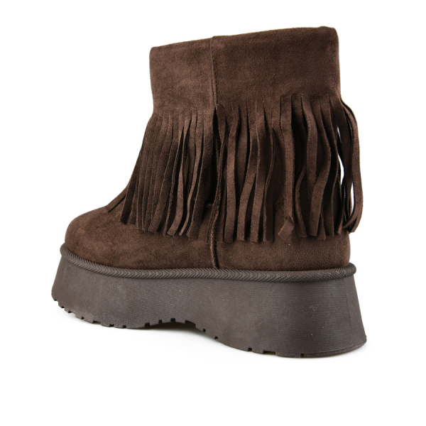 botine de zăpadă damă textil maro 0163355