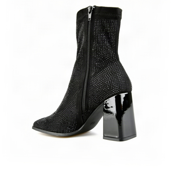 lady's boots textile black 0162983