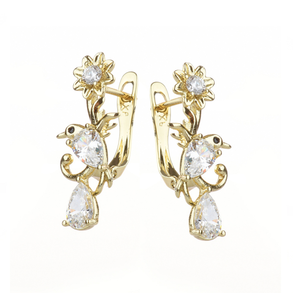 lady's earrings brass  0164682