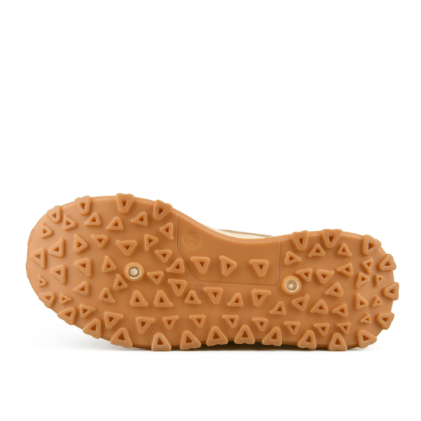 botine damă piele ecologică/textil maro deschis 0162297