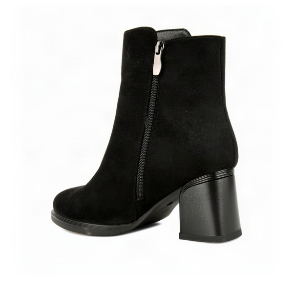 botine damă textil negru 0163402