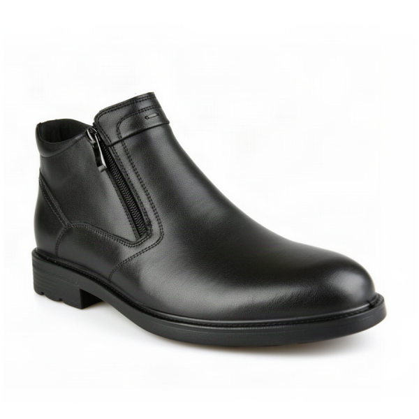 botine bărbați piele naturală negru 0162766