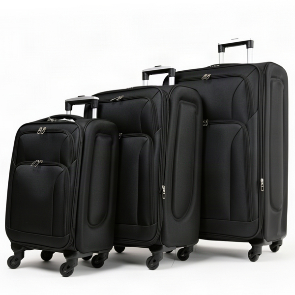 big suitcase textile black 0163713