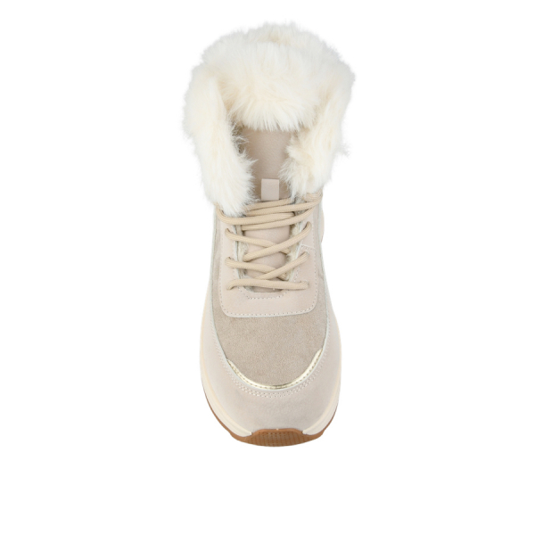 lady's boots eco leather/textile grey 0162309
