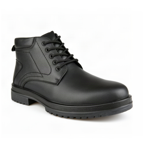 botine bărbați piele naturală negru 0162135