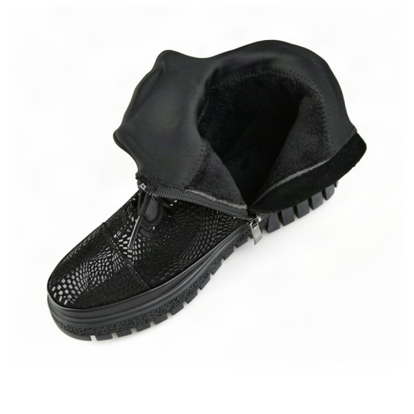 botine damă piele naturală negru 0163422