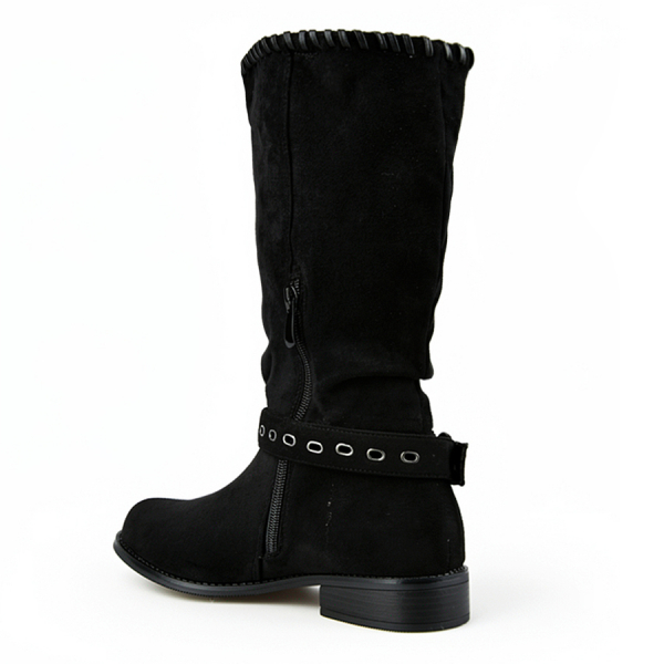 cizme damă textil negru 0162788