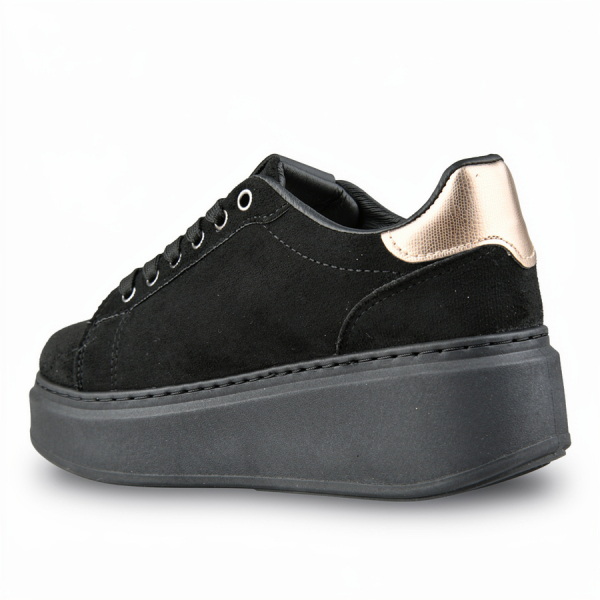 adidași damă textil/piele ecologică negru 0162714
